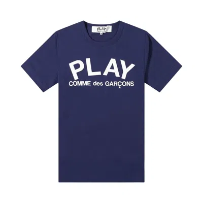 Pre-owned Comme Des Garçons Play T-shirt 'navy' | Blue | Men's Size M