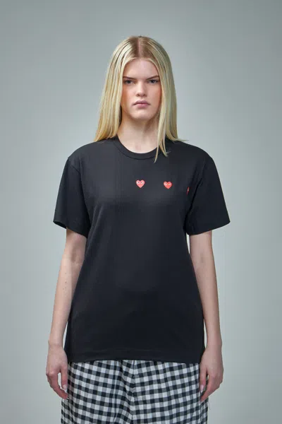 Comme Des Garçons Play T-shirt Short Sleeve In Black