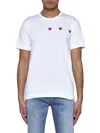 Comme Des Garçons Play Comme Des Garcons Play Mens Multi Red Heart T-shirt In White