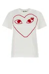Comme Des Garçons Play T-shirt-xs Nd Comme Des Garcons Play Female In White
