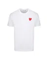 Comme Des Garçons Play X Invader Logo-appliqué Pixelated-motif T-shirt In White