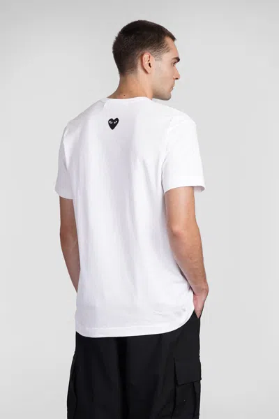 Comme Des Garçons Play T-shirt In White Cotton