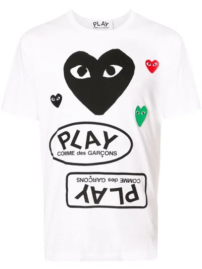 COMME DES GARÇONS PLAY COMME DES GARÇONS PLAY T-SHIRT WITH PRINT