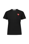 Comme Des Garçons Play Comme Des Garcons Play Women The Artist Invader Pixelated Red Heart T-shirt In Black