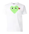Comme Des Garçons Play Comme Des Garcons Play Heart Play T-shirt In White