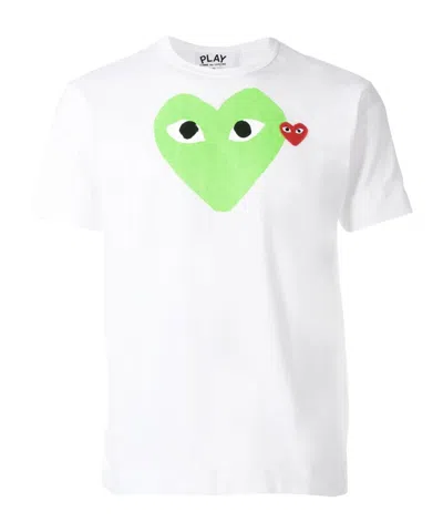 COMME DES GARÇONS PLAY T-SHIRT WITH ROUND NECK AND SHORT SLEEVES