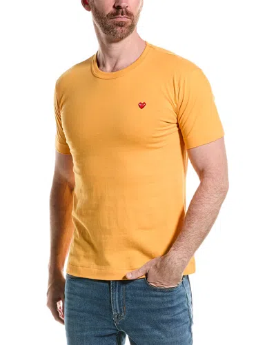 Comme Des Garçons Comme Des Garcons Play T-shirt In Yellow