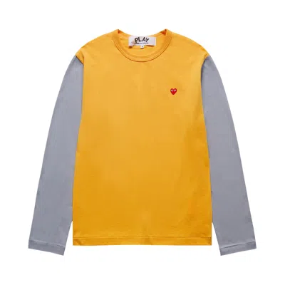 Pre-owned Comme Des Garçons Play T-shirt 'yellow/grey' | Men's Size S
