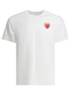 Comme Des Garçons Play T-shirt In White Cotton