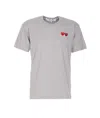 Comme Des Garçons Play Heart Patch Logo Crewneck T-shirt