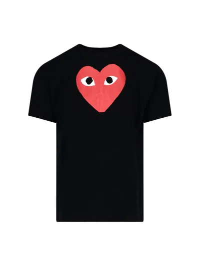 Comme Des Garçons Play T-shirts And Polos In Black