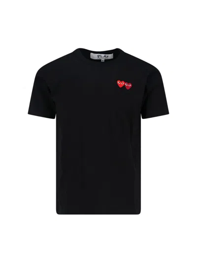 Comme Des Garçons Play T-shirts And Polos In Black