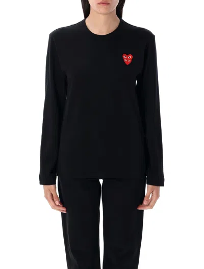 Comme Des Garçons Play Comme Des Garcons Play T Shirts And Polos Black