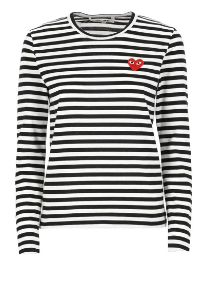 Comme Des Garçons Play Comme Des Garcons Play T-shirts And Polos Black