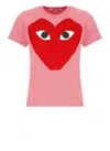 COMME DES GARÇONS PLAY COMME DES GARCONS PLAY T-SHIRTS AND POLOS PINK