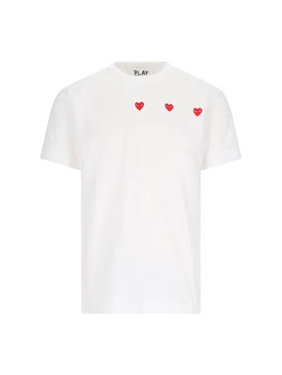 Comme Des Garçons Play T-shirts And Polos In White