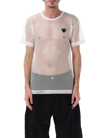 Comme Des Garçons Play Comme Des Garcons Play T Shirts And Polos White