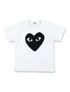 Comme Des Garçons Play Kid - Big Black Heart T-shirt In Multi