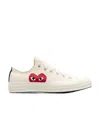 Comme Des Garçons Play Off-white Converse Edition Half Heart Chuck 70 Low Sneakers In White