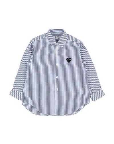 Comme Des Garçons Play Babies'  Toddler Boy Shirt Blue Size 4 Cotton