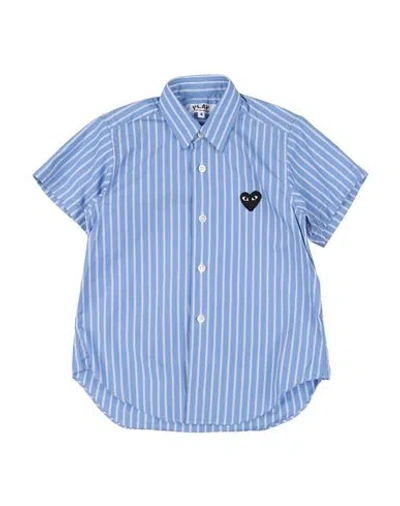 Comme Des Garçons Play Babies'  Toddler Boy Shirt Light Blue Size 6 Cotton