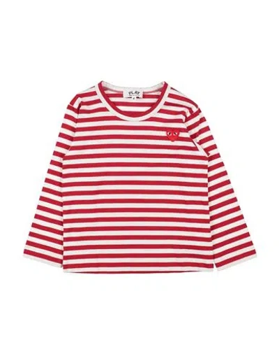 Comme Des Garçons Play Babies'  Toddler Boy T-shirt Red Size 4 Cotton