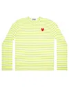 Comme Des Garçons Play T.shirt In Green