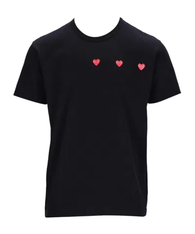 COMME DES GARÇONS PLAY HEART-PRINT COTTON T-SHIRT