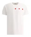 Comme Des Garçons Play Comme Des Garcons Play Mens Multi Red Heart T-shirt In White