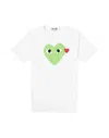 Comme Des Garçons Play Comme Des Garcons Play Heart Play T-shirt In White