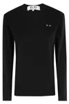 Comme Des Garçons Play Tshirt Black Emblem In Black