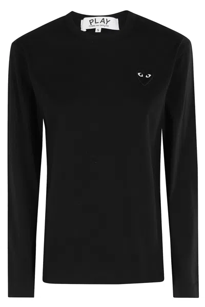 Comme Des Garçons Play Tshirt Black Emblem