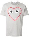 Comme Des Garçons Play Comme Des Garcons Play Outline Heart Tee In 1 Grey