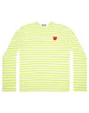 Comme Des Garçons Play T.shirt In Green