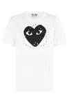 Comme Des Garçons Play Printed And Embroidered T-shirt