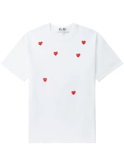 COMME DES GARÇONS PLAY COMME DES GARÇONS PLAY TSHIRT LOGO PRINT KNIT