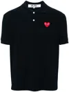 Comme Des Garçons Play Man Polo Shirt Black Size S Cotton