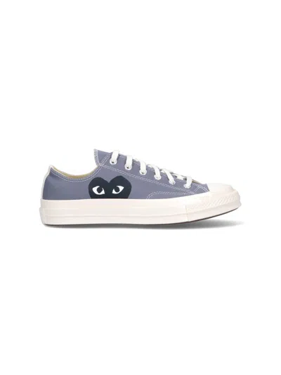 Comme Des Garçons Play Comme Des Garcons Play Unisex Cotton Rubber Sole Sneakers In Gray