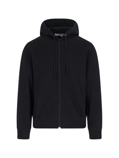 Comme Des Garçons Play Comme Des Garcons Play Unisex Graphic Heart Logo 100% Cotton Crewneck Sweatshirt In Black