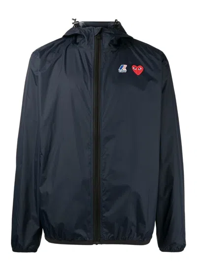 Comme Des Garçons Play Unisex Jacket In Blue