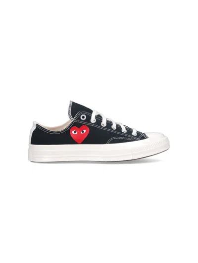 Comme Des Garçons Play Comme Des Garcons Play Unisex Play Heart Sneakers In Black