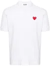 Comme Des Garçons Play Polo Shirt Comme Des Garcons Play Men Color White