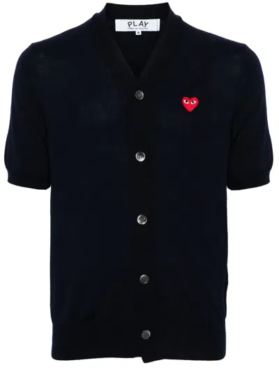 COMME DES GARÇONS PLAY V-NECK WOOL CARDIGAN