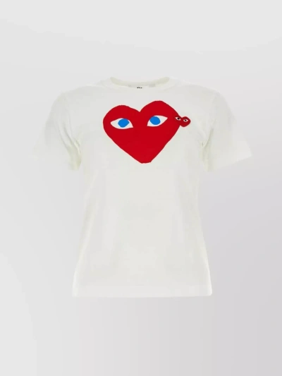 Comme Des Garçons Play Versatile Crew Neck T-shirt In White