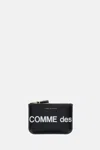 Comme Des Garçons Play Logo-print Leather Wallet In Black