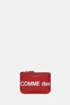 Comme Des Garçons Play Wallet In Red