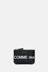 Comme Des Garçons Play Logo-print Leather Wallet In Black