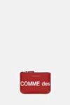 Comme Des Garçons Play Wallet In Red