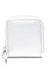 Comme Des Garçons Play Wallet Gold Line In White