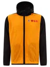 Comme Des Garçons Play X K-way Logo Print Zip-up Jacket In Black
